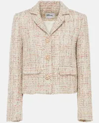 Self-Portrait Verzierte Jacke aus Boucle Multicolor