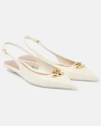 Valentino Garavani Slingback-Ballerinas VLogo The Bold Edition Weiss