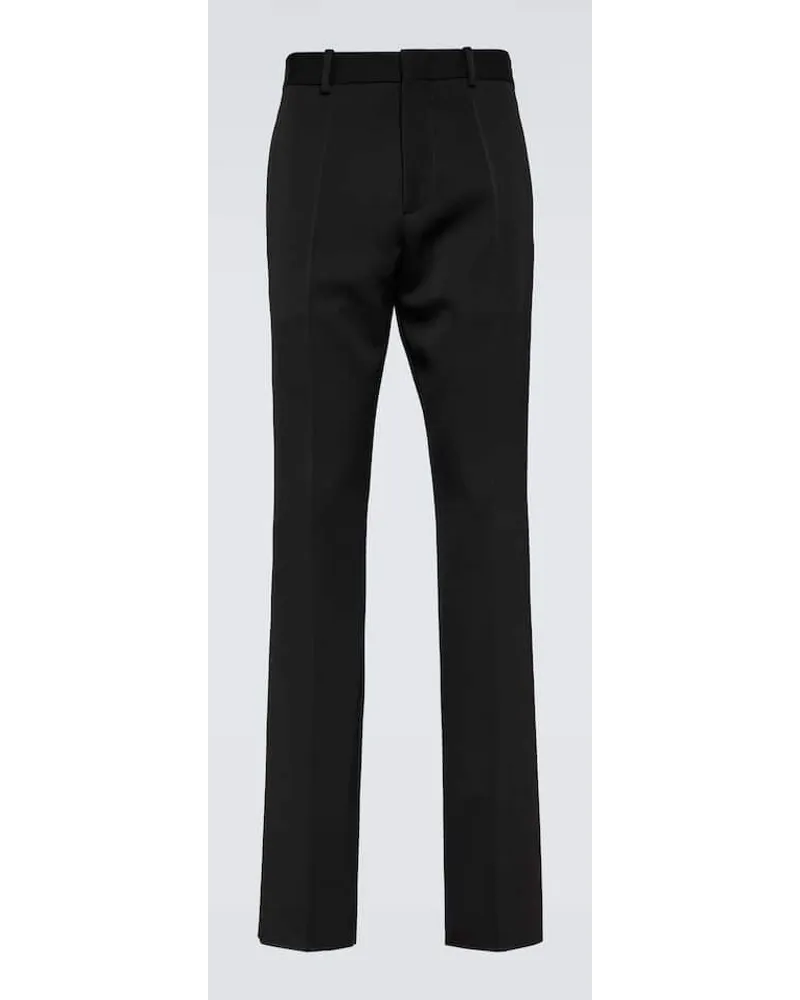 Jil Sander Schmale Hose aus Wolle Schwarz