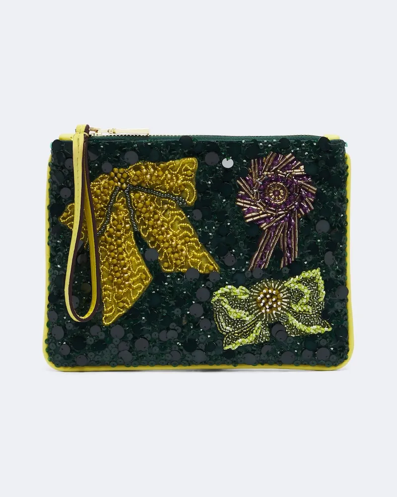 ALEMAIS Alémais Verziertes Etui Rosette Multicolor