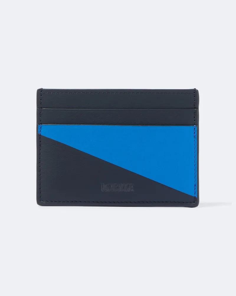 Loewe Kartenetui aus Leder Blau