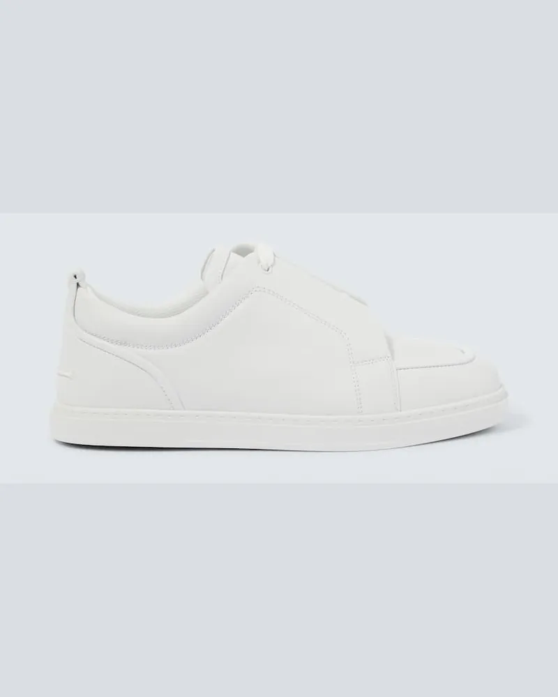 Christian Louboutin Slip-On Sneakers Jimmy aus Leder Weiß