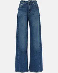 Adriano Goldschmied High-Rise Wide-Leg Jeans Blau