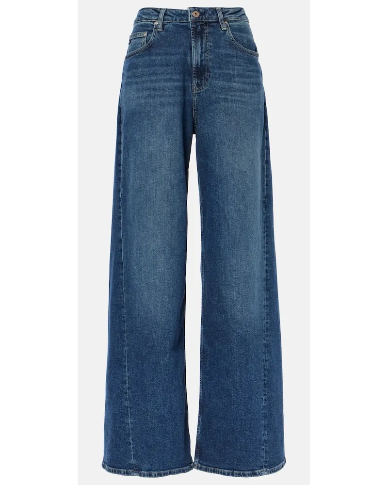 Adriano Goldschmied High-Rise Wide-Leg Jeans Blau