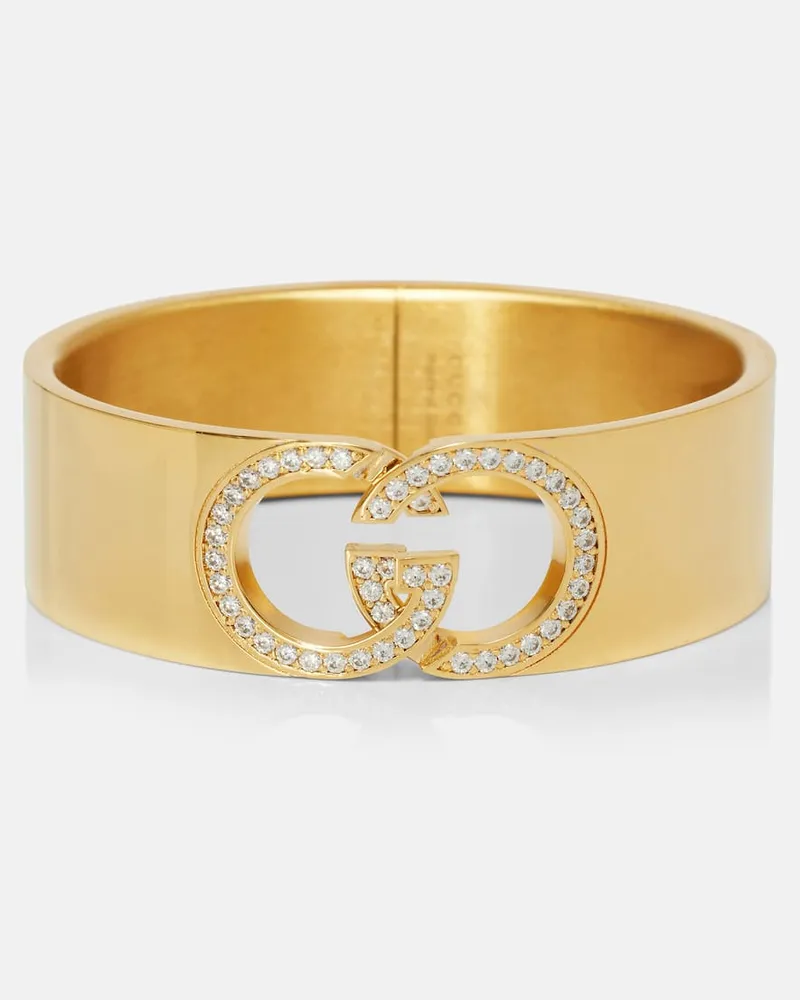 Gucci Armreif GG mit Kristallen Gold