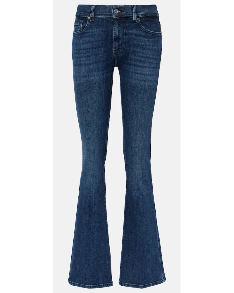 7 for all mankind Mid-Rise Bootcut Jeans Blau