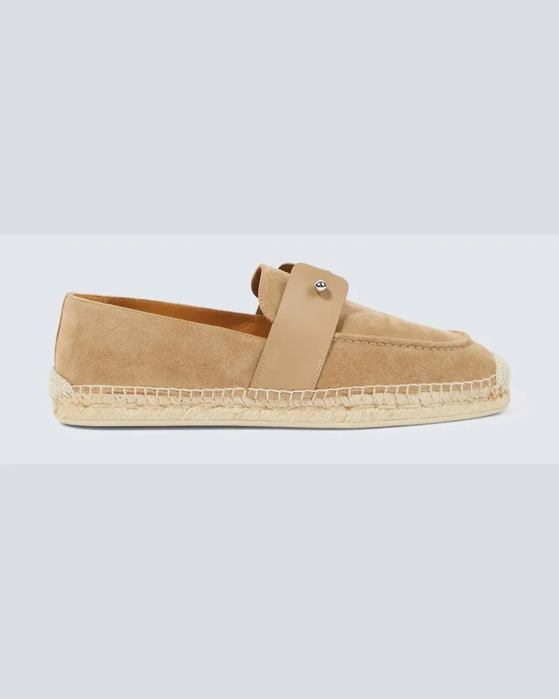 Christian Louboutin Espadrilles Chambespadrille aus Veloursleder Neutral