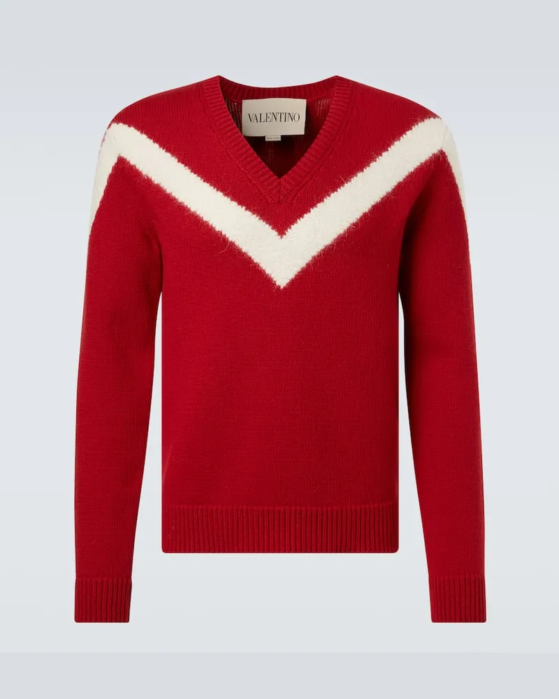 Valentino Garavani Pullover Valentino aus Schurwolle Rot