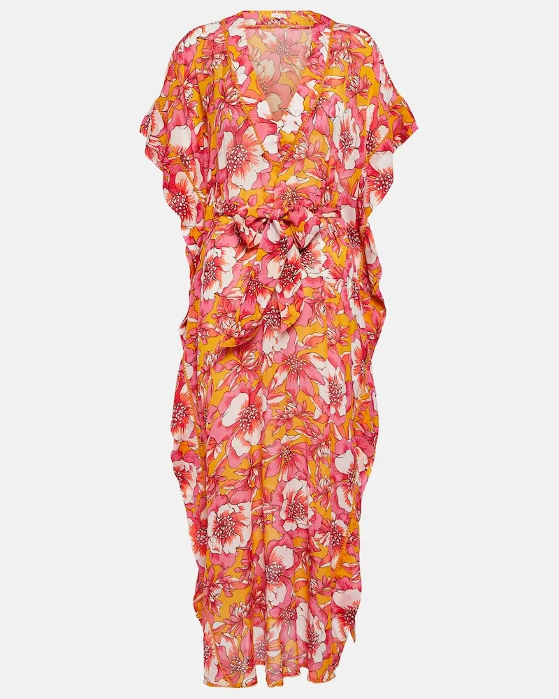 Poupette St Barth Bedruckter Kaftan Andrea Multicolor