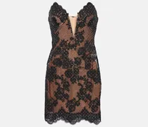 Verziertes Bustier-Kleid aus Spitze