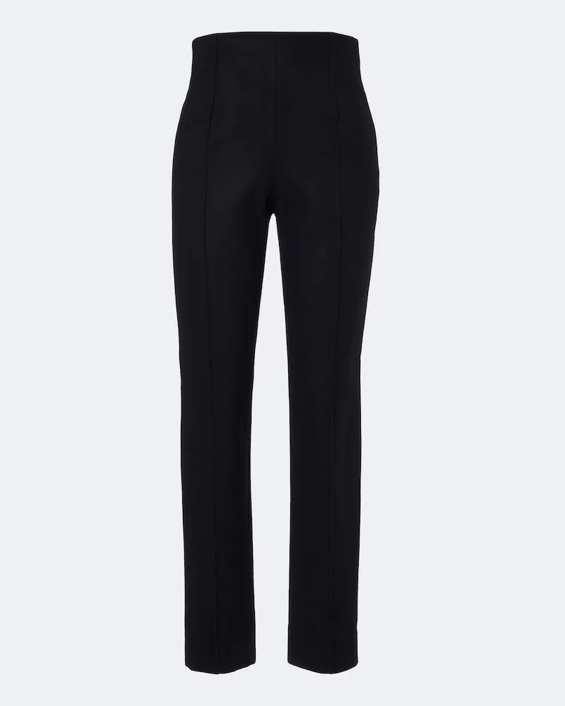Alaïa Alaïa Gerade Hose aus Wolle Schwarz