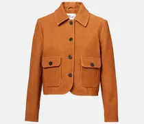 Jacke aus Veloursleder