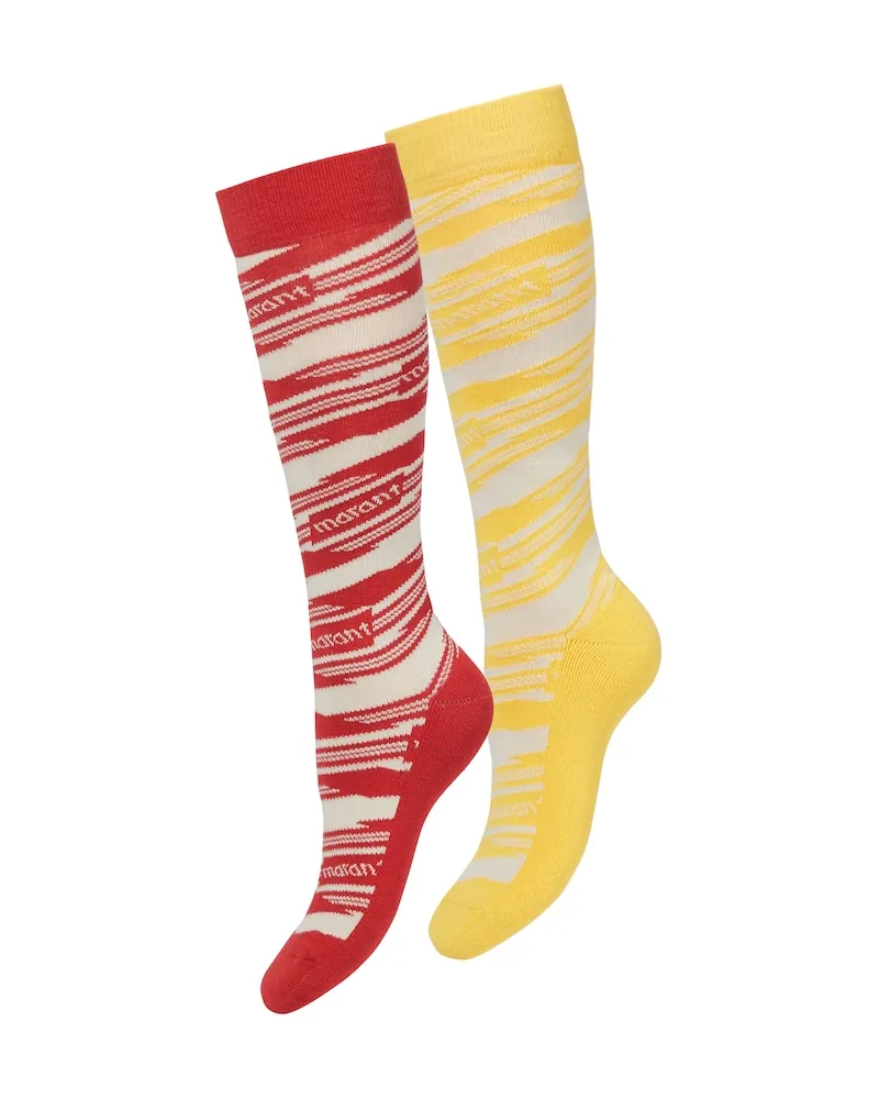 Isabel Marant Skisocken Maisie aus Jacquard-Strick Multicolor