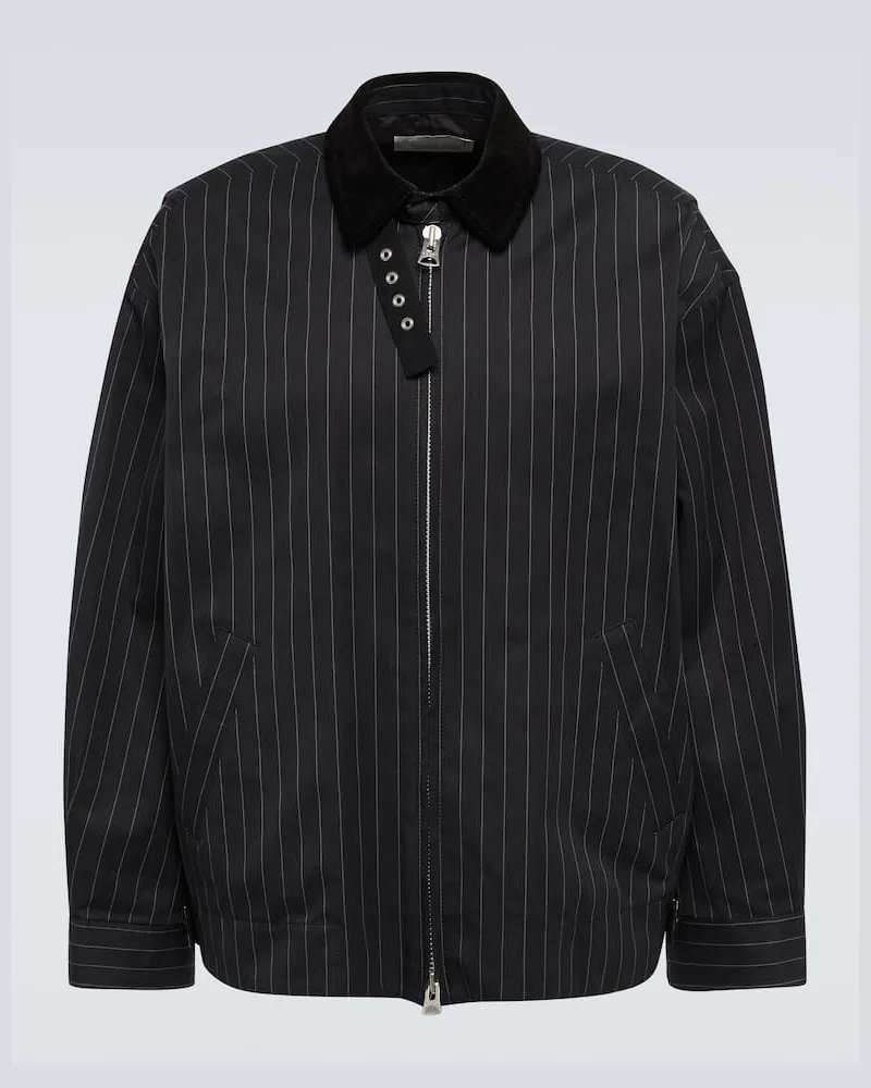 Sacai Jacke aus Baumwolle Schwarz