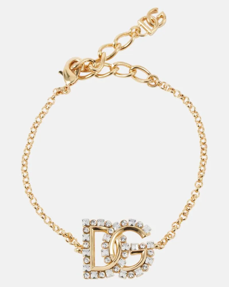 Dolce & Gabbana Armband DG mit Kristallen Silber