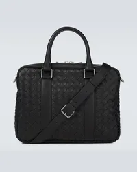 Bottega Veneta Aktentasche Classic Medium aus Leder Schwarz