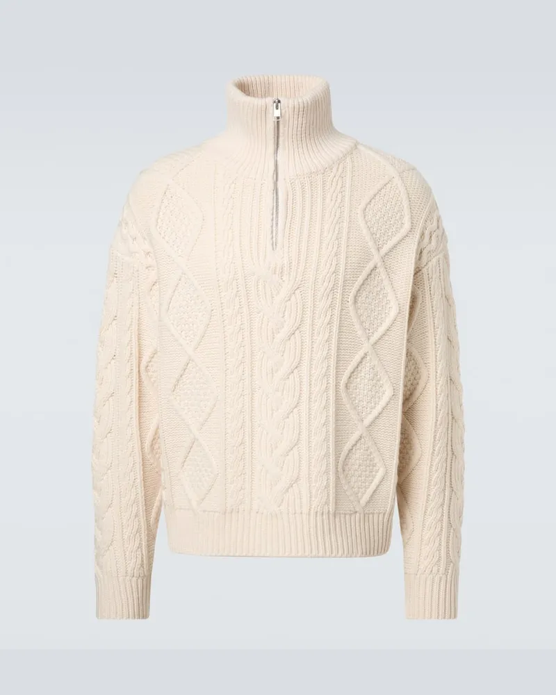 Frame Denim Pullover aus Wolle und Kaschmir Weiß