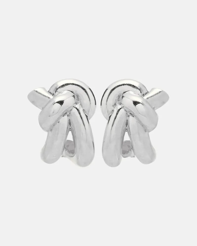 Bottega Veneta Ohrringe Knot aus Sterlingsilber Silber