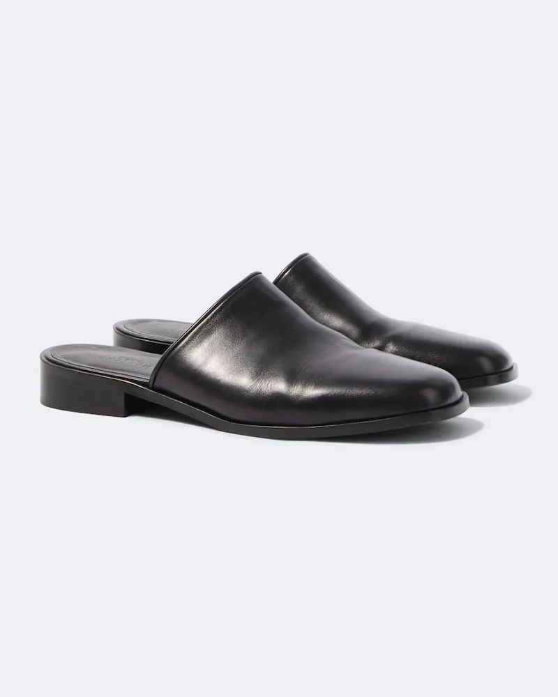 Studio Nicholson Slippers Barlow aus Leder Schwarz
