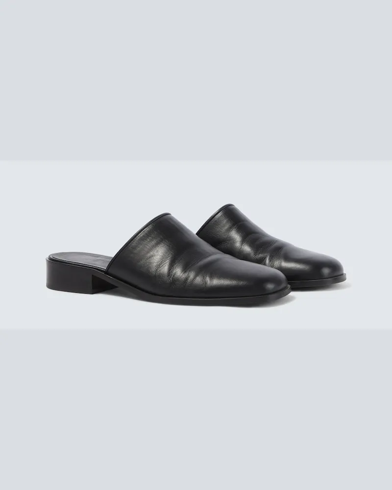 Studio Nicholson Slippers Barlow aus Leder Schwarz
