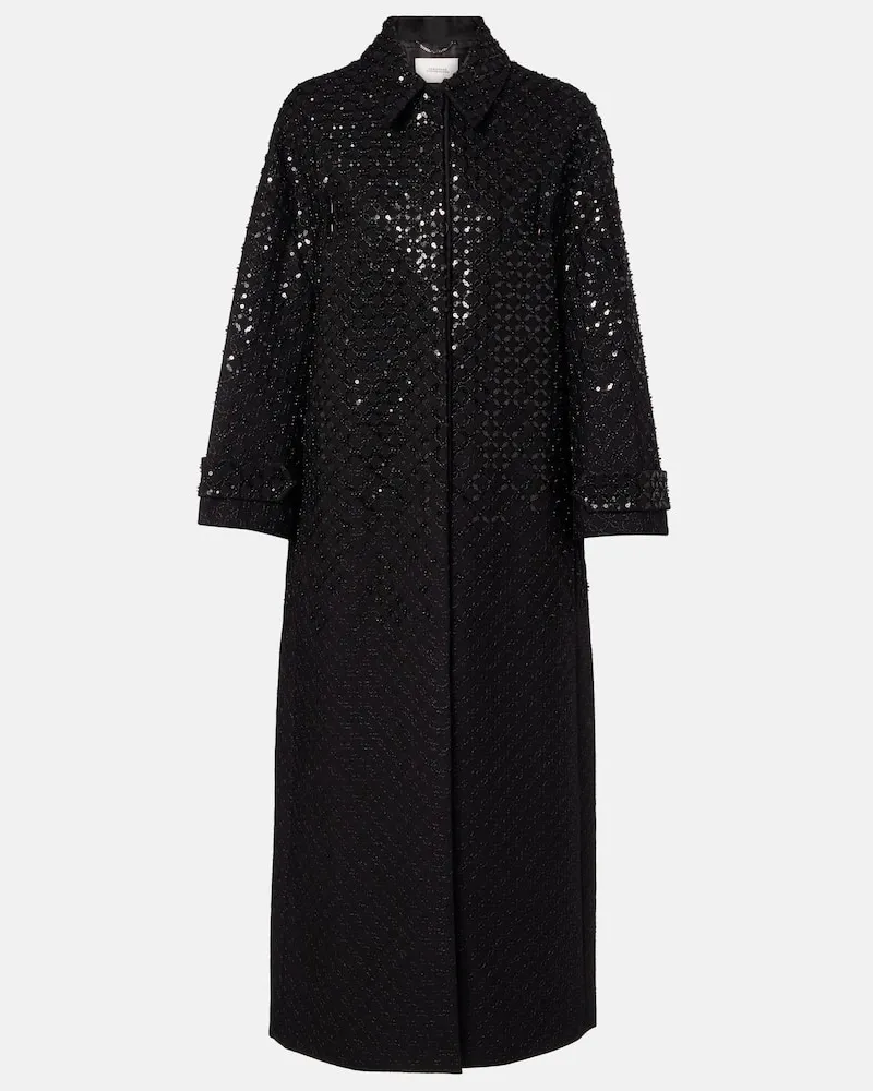 Dorothee Schumacher Mantel Sparkling Emotions mit Pailletten Schwarz