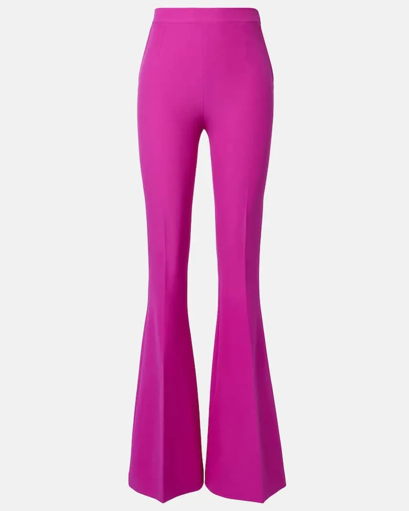 Safiyaa High-Rise-Schlaghose Violett