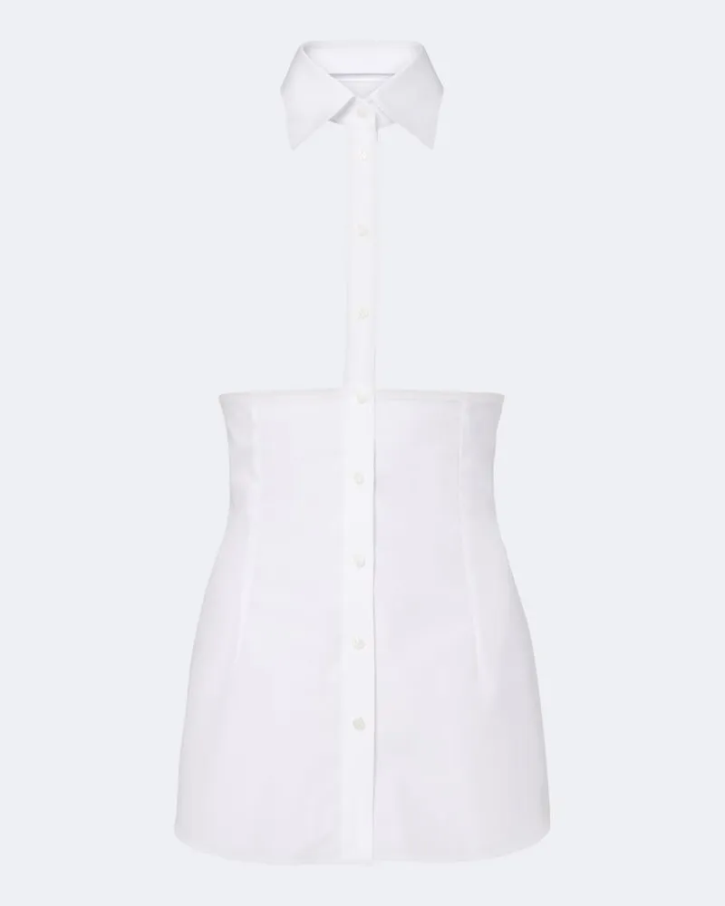 Dolce & Gabbana Top aus Baumwollpopeline Weiß