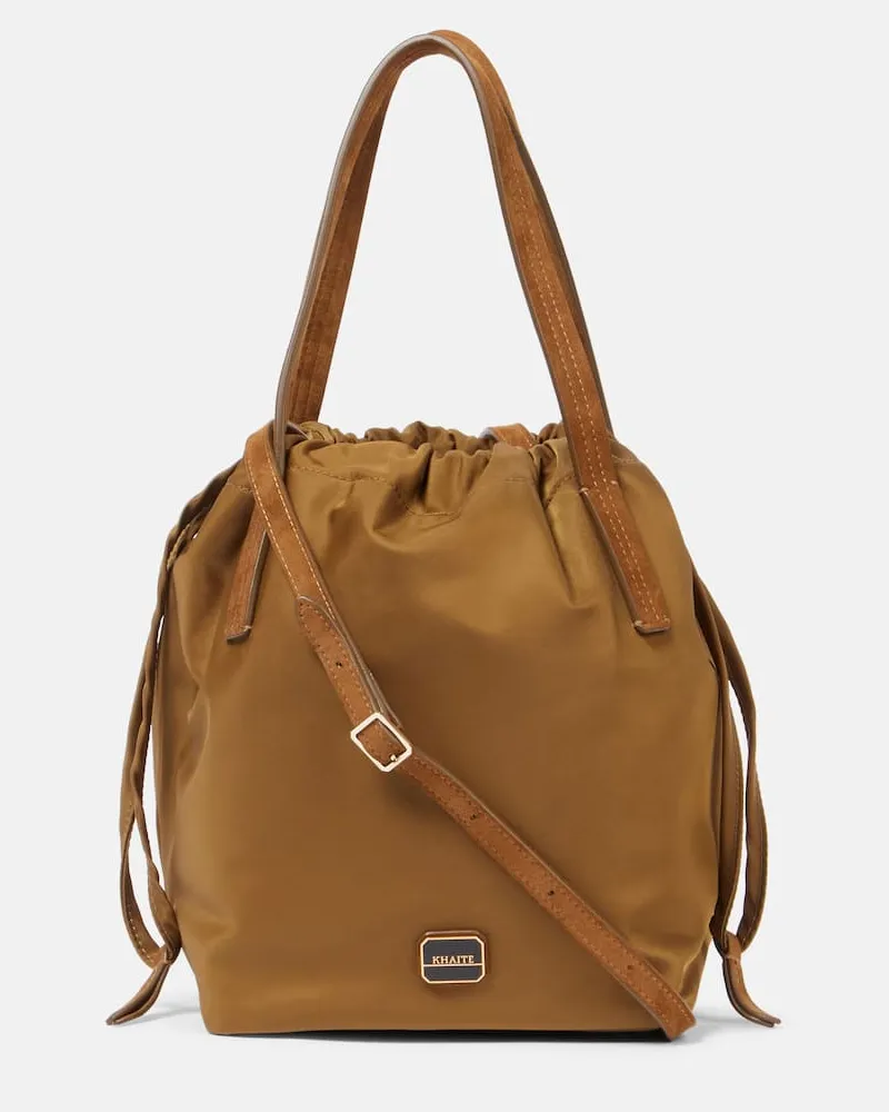 KHAITE Bucket Bag Rory Medium mit Leder Braun