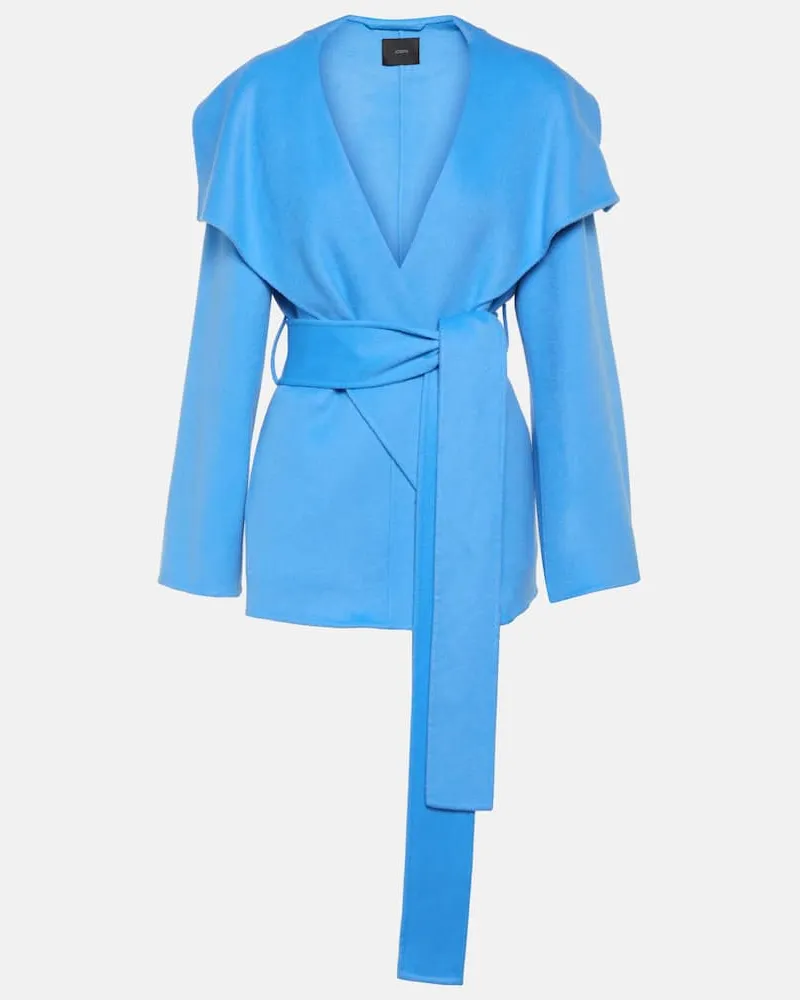 Joseph Jacke Adrienne aus Wolle und Kaschmir Blau
