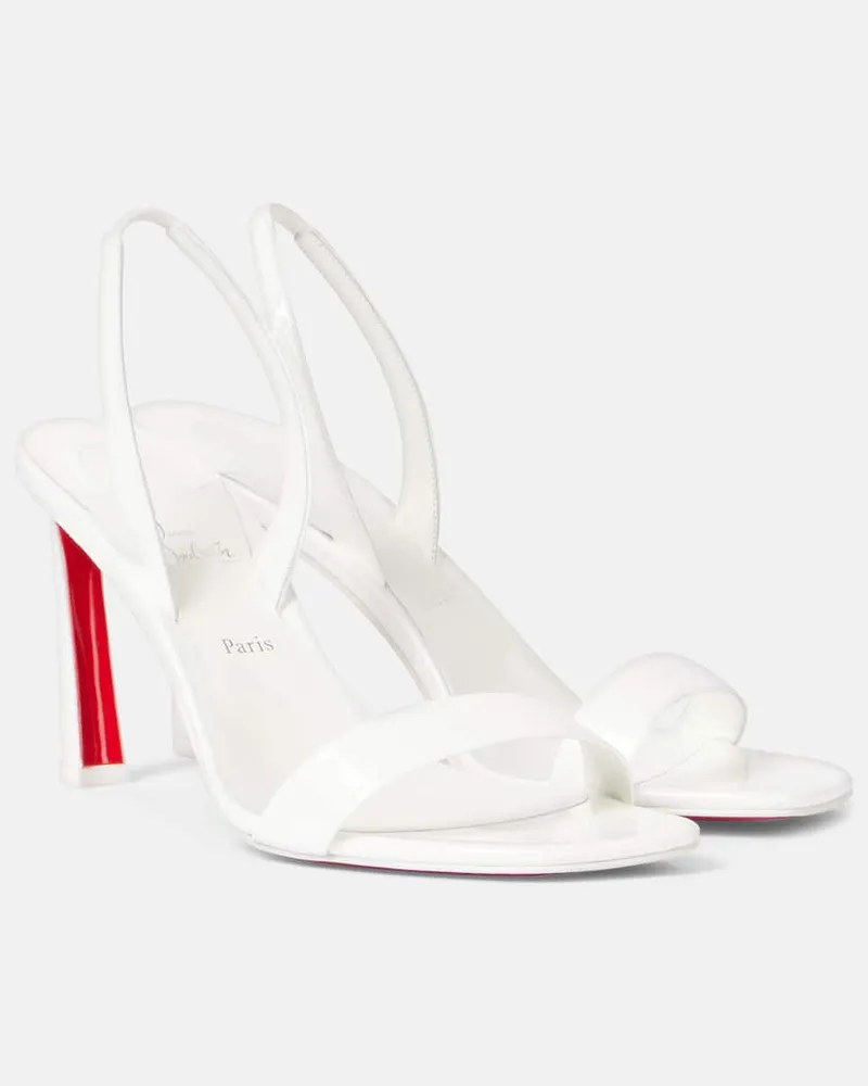 Christian Louboutin Sandalen O Condora 85 aus Lackleder Schwarz