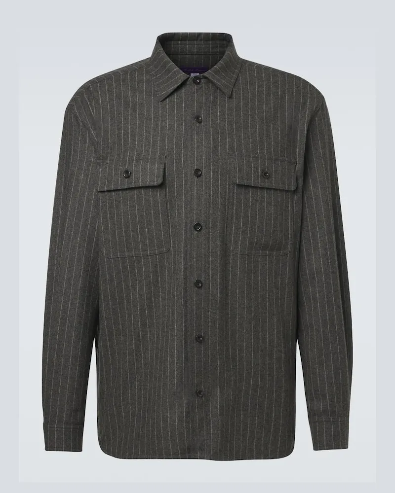 Ralph Lauren Hemd aus Wolle Grau