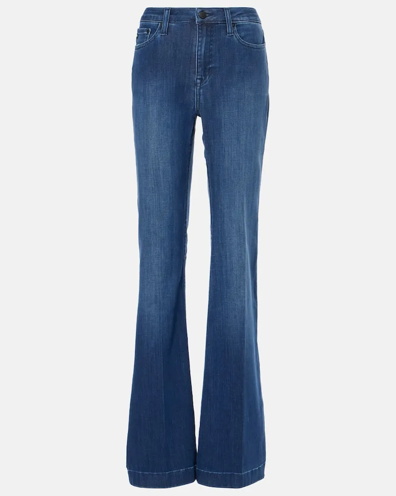 Adriano Goldschmied Mid-Rise Flared Jeans Tropea Blau