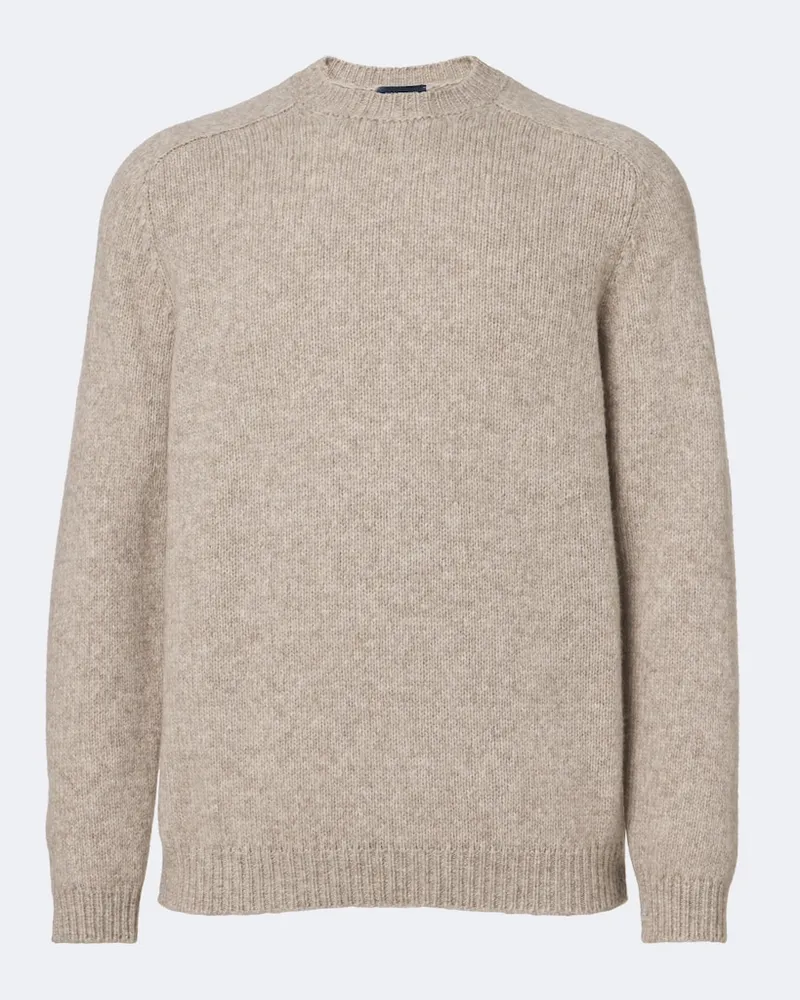 Thom Sweeney Pullover aus einem Woll- und Yakgemisch Beige