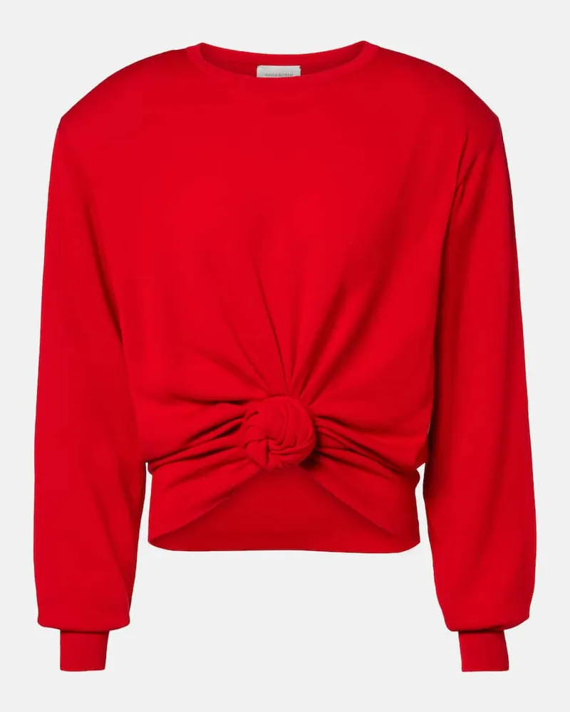 Magda Butrym Pullover aus Wolle Rot