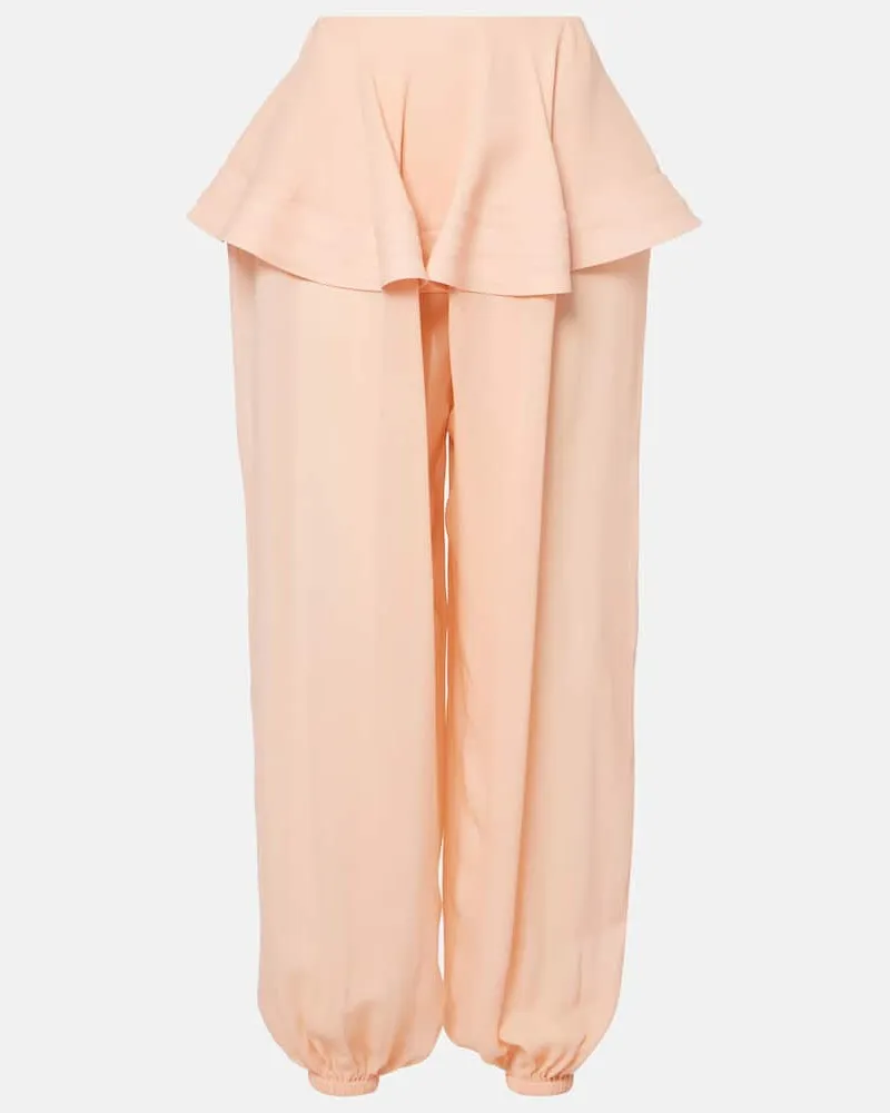 Alaïa Alaïa Weite Hose Rosa