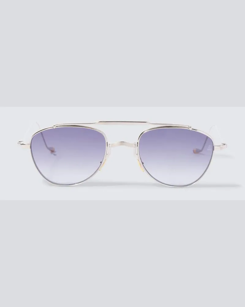 Jacques Marie Mage Aviator-Sonnenbrille Flynn Silber