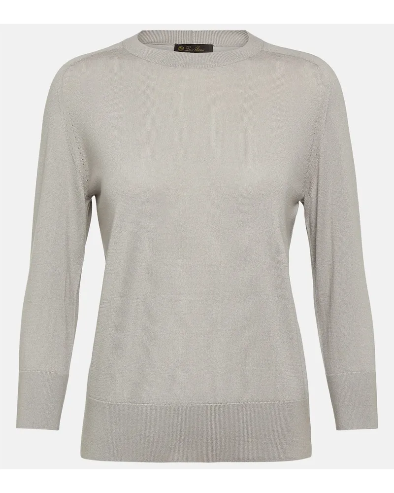 Loro Piana Pullover Piuma aus Kaschmir Nude