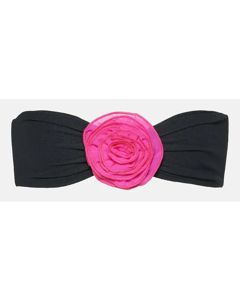 SAME Bikini-Oberteil Rose Schwarz