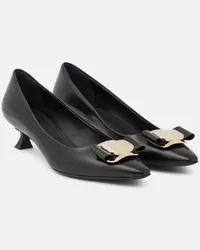 Ferragamo Pumps New Vara aus Leder Schwarz