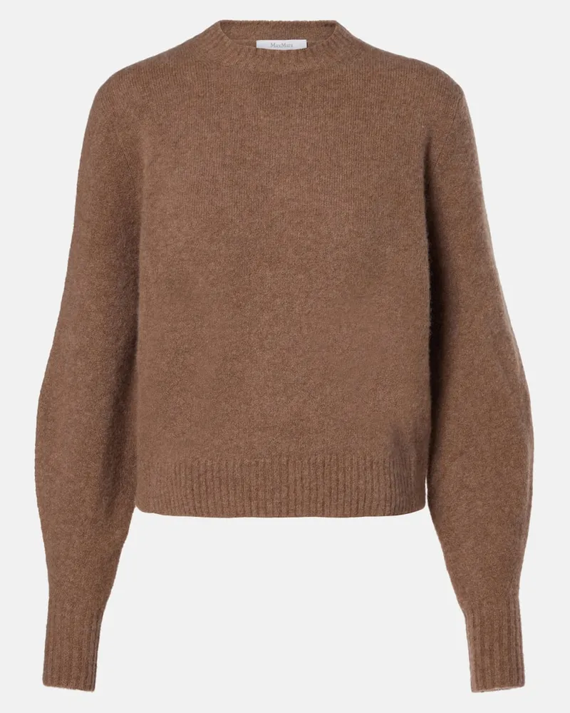 Max Mara Pullover Harlem aus einem Kaschmirgemisch Braun