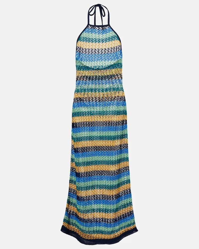 Etro Maxikleid aus Strick Multicolor