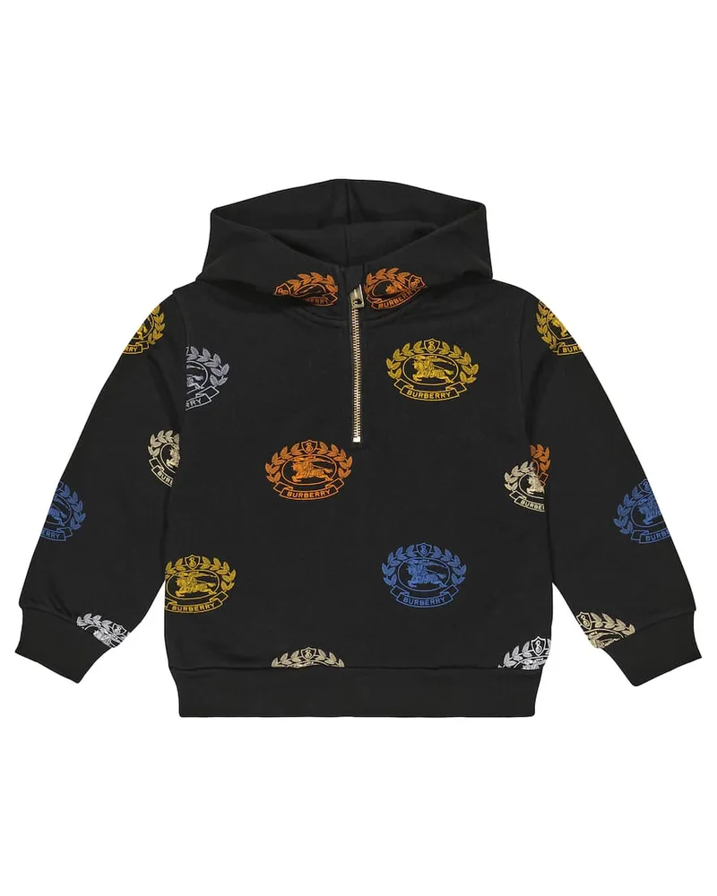 Burberry Bedruckter Hoodie aus Baumwolle Multicolor