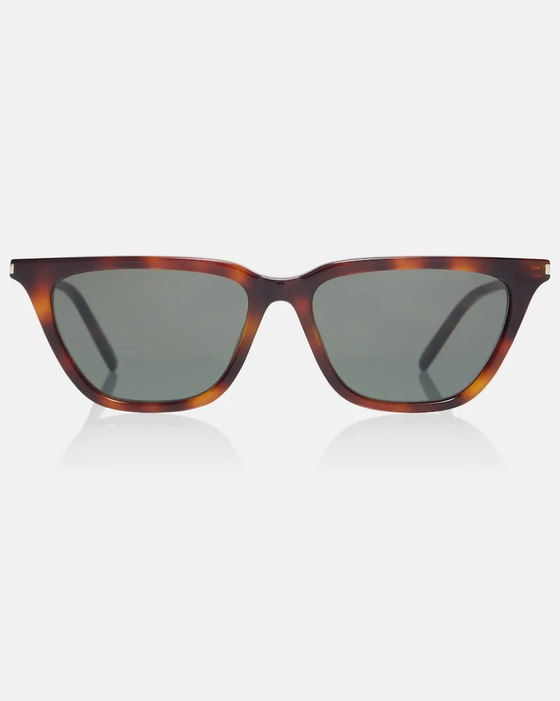 Saint Laurent Cat-Eye-Sonnenbrille Corner Angle Braun