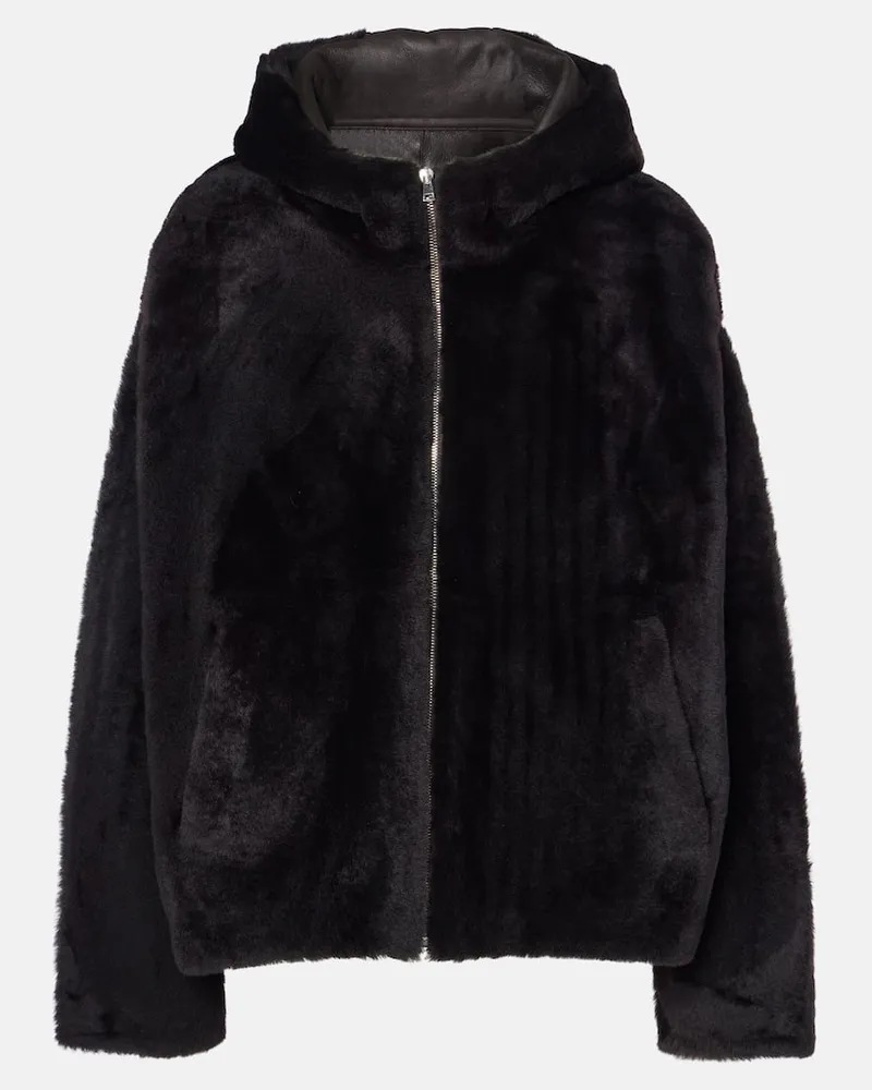 Yves Salomon Jacke aus Shearling Braun