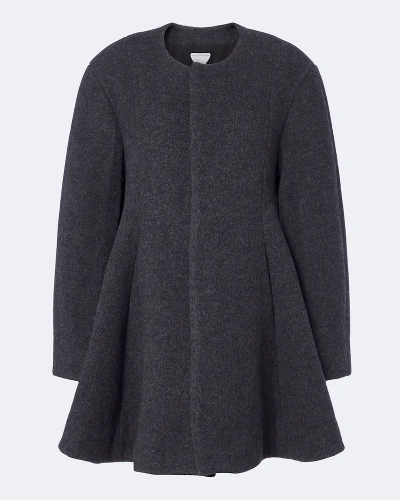 Bottega Veneta Mantel aus einem Wollgemisch Grau