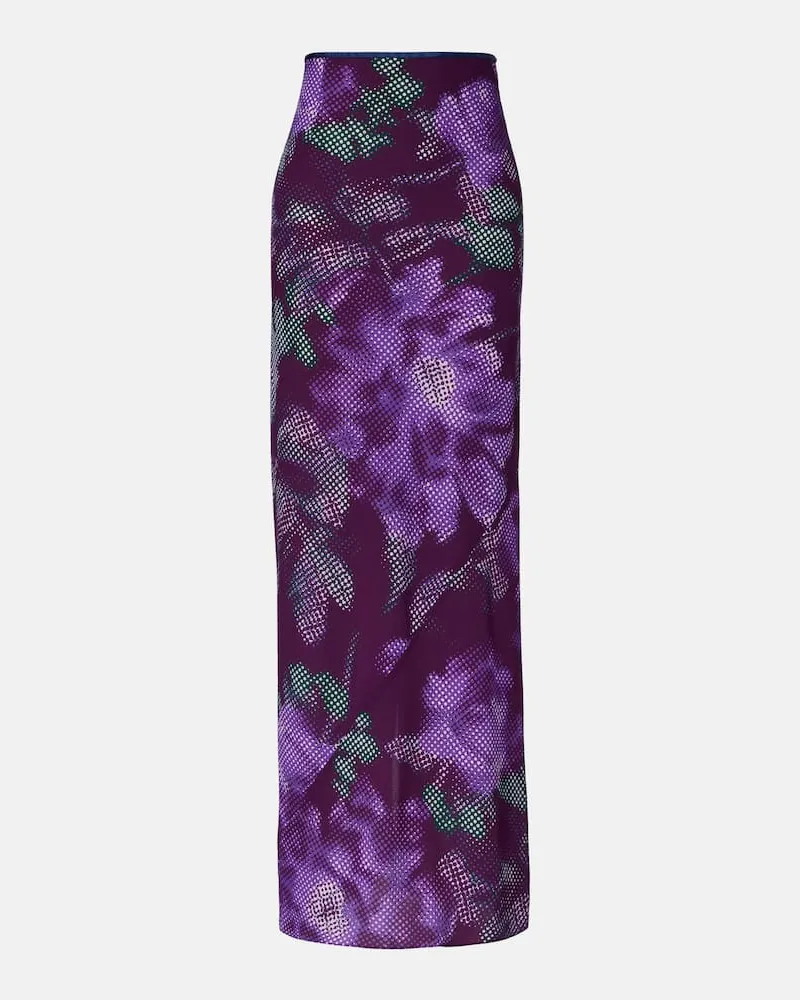 Dries van Noten Bedruckter Maxirock Multicolor