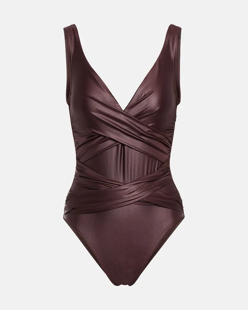 Karla Colletto Badeanzug Basics Braun