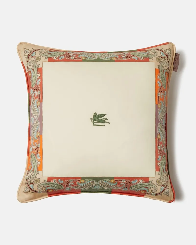 Etro Kissen aus Baumwolle Beige