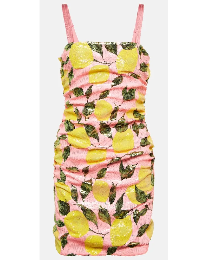Dolce & Gabbana Minikleid mit Pailletten Multicolor