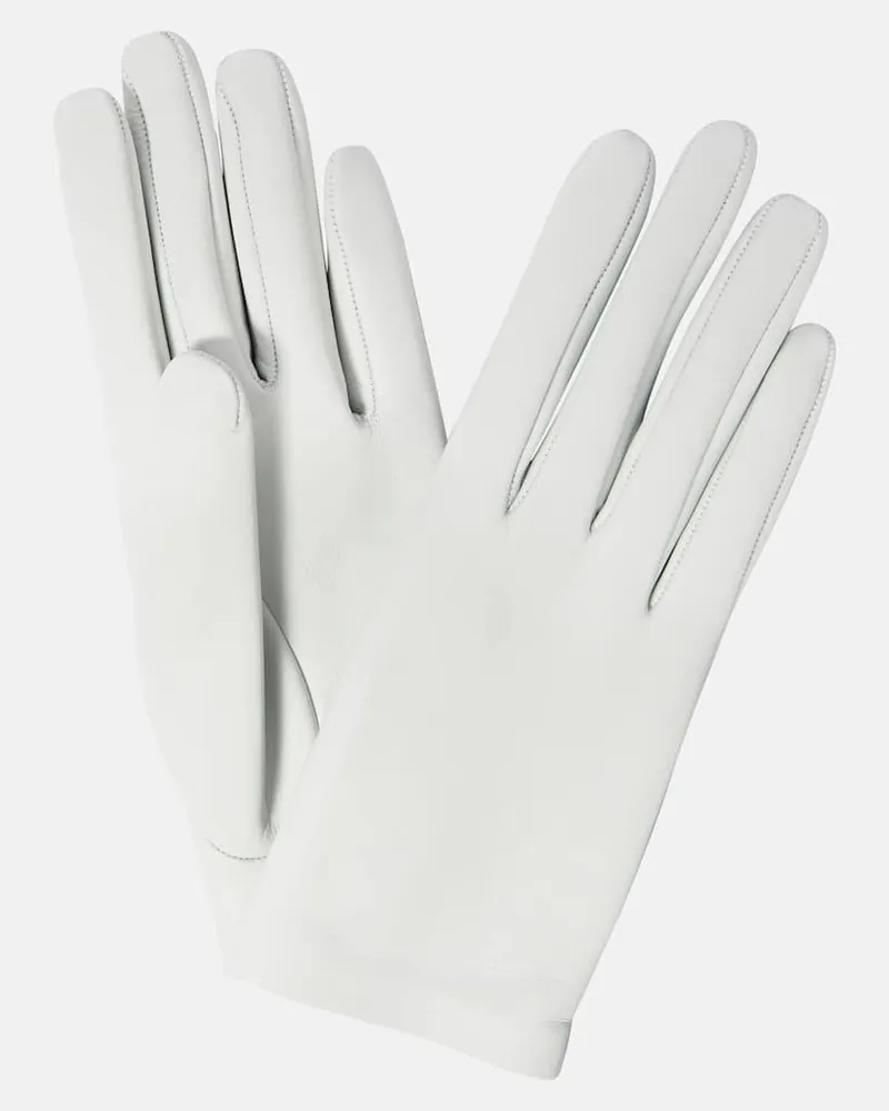 The Row Handschuhe Lorella aus Leder Grün